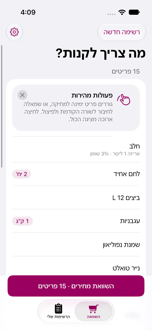 הרשימה אחרי